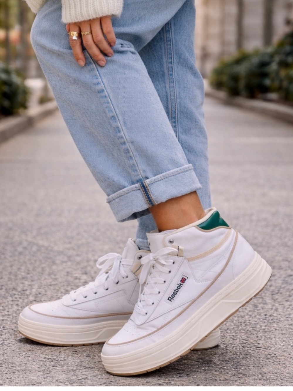 REEBOK Club C Geo Mid Sneakers Size 10 NWOT